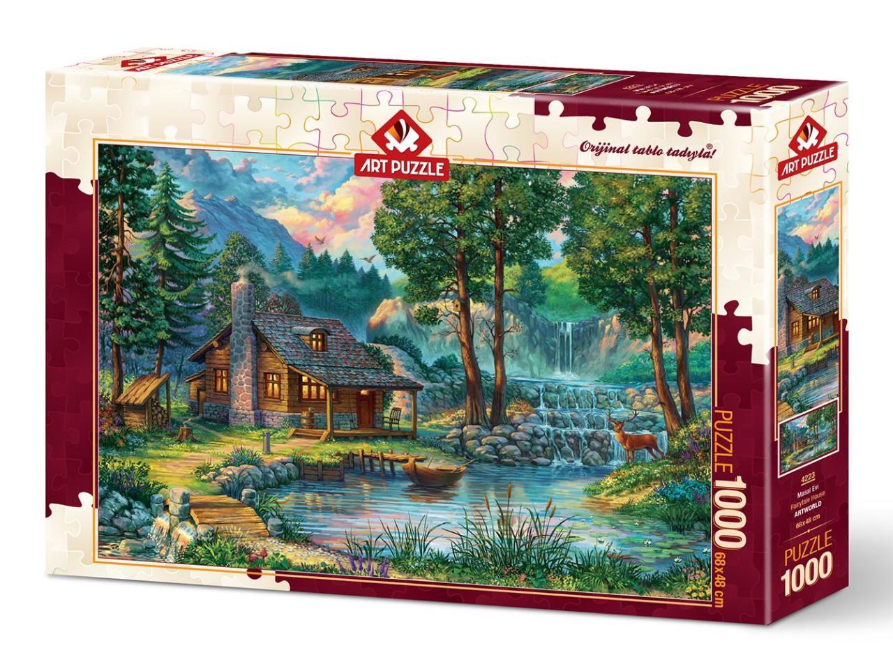 Ulmer Puzzleschmiede - Fairy Tales Forest Puzzle - 1000 Piece Puzzle -  Rakotzbrücke Kromlau in Germany with a Perfect Reflection in the Lake
