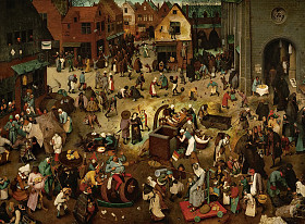 Brueghel Pieter - The Fight Between Carnival and Lent, 1559