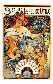 Alfons Mucha - Oplatky Lefèvre-Utile