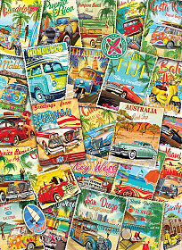 Vintage Travel Collage