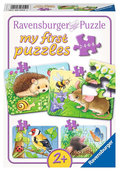 Moje první puzzle Roztomilá zahradní zvířátka