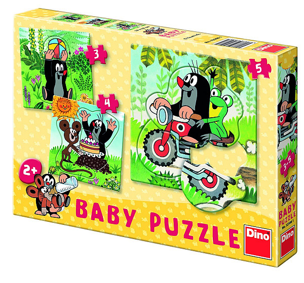 Baby Puzzle Krtek na louce 3 in Box