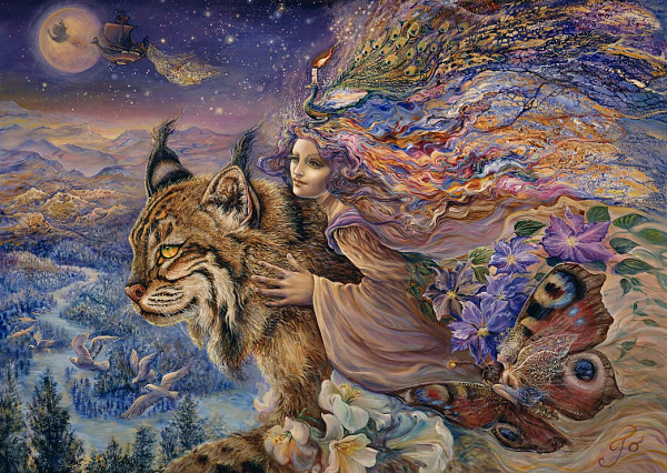 Josephine Wall - Flight of the Lynx