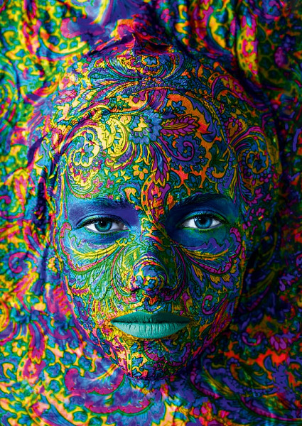 Face Art - Portrait of woman