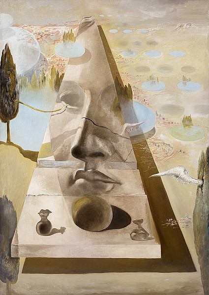 Salvador Dalí - Apparition of the Visage of Aphrodite of Cnidos in a Landscape, c. 1981