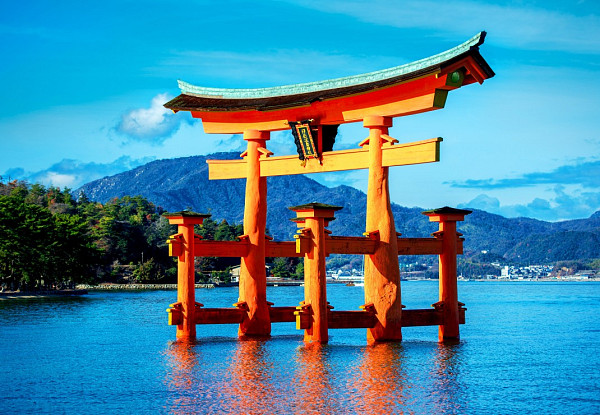 The torii of Itsukushima Shrine