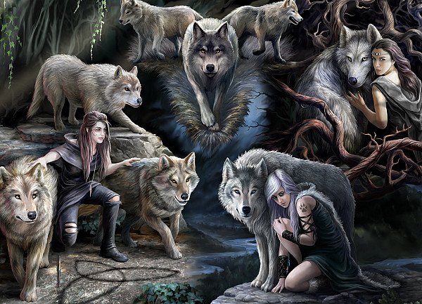 Anne Stokes - Wolf Collagea