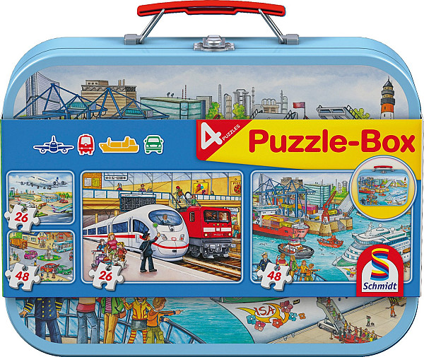 Doprava, puzzle v kufru