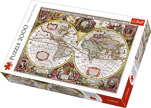 Historická mapa světa r. 1630