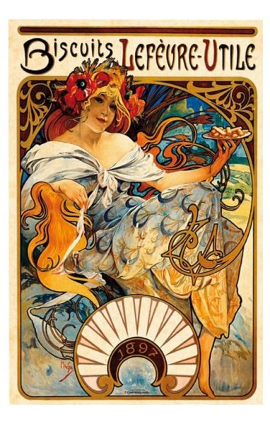 Alfons Mucha - Oplatky Lefèvre-Utile