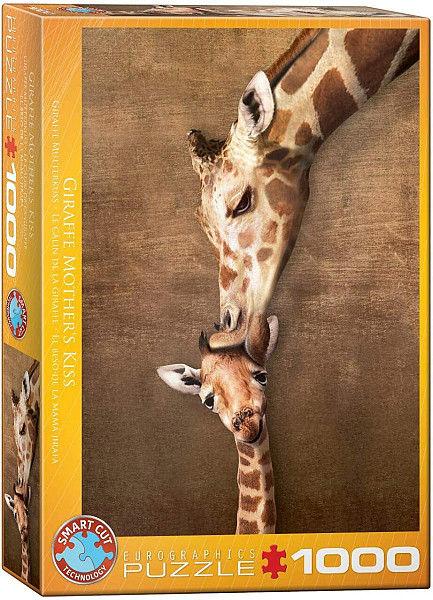 The mother Giraffe and its girafon